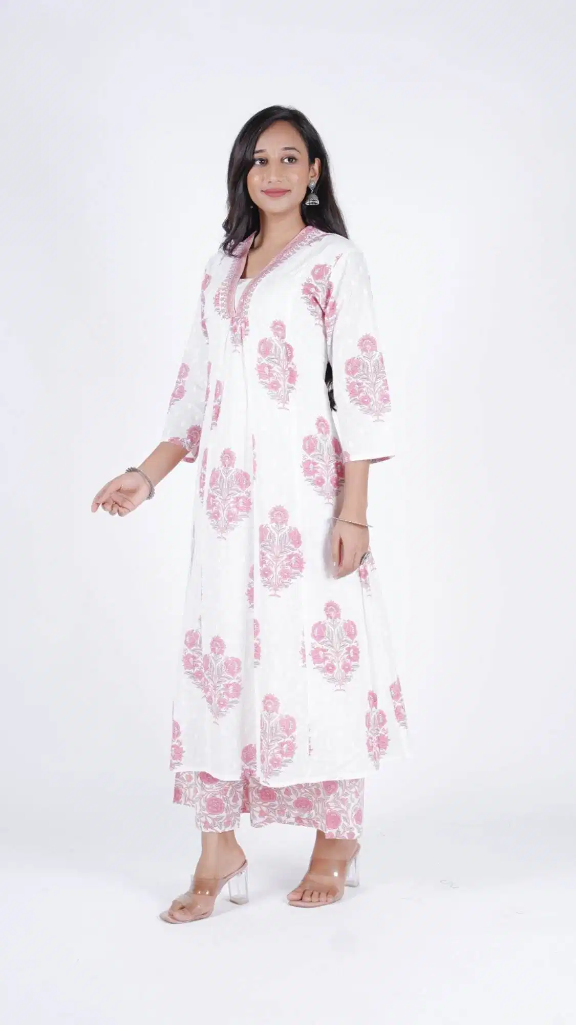 A line suit set with plazzo and dupptta - Image 5